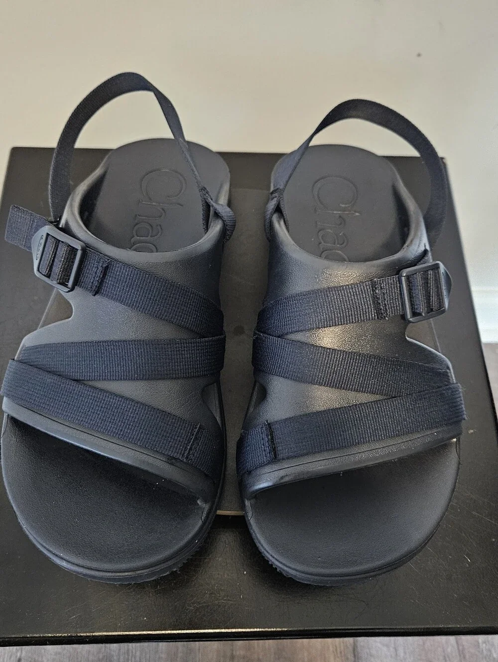 Chaco Men’s Chillos Sport‎ Sandals Navy Size 10 Lightweight Adjustable
